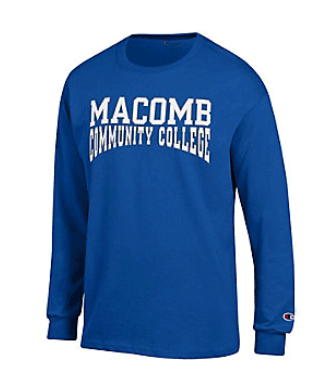 Macomb Community College Long Sleeve T-Shirt Macomb Community College Long Sleeve T-Shirt